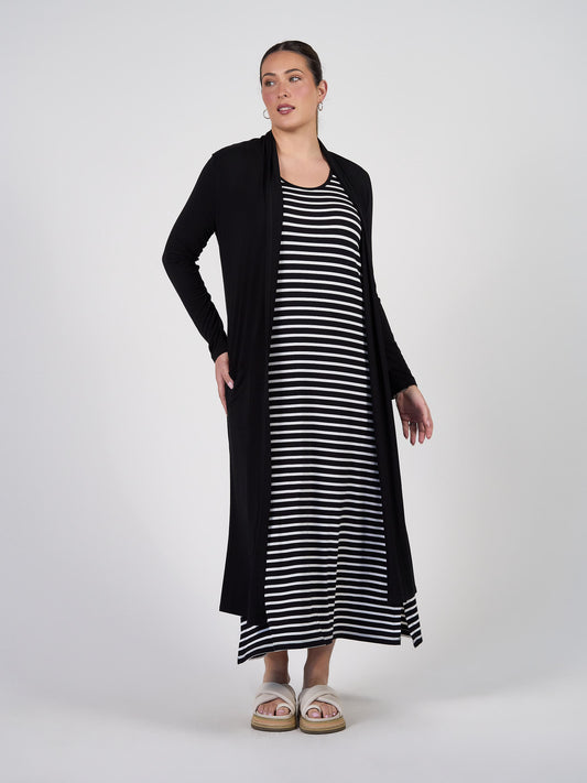 Bamboo Longline Pocket Cardigan