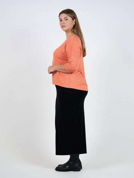 Camila 3/4 Sleeve Bamboo Top - Coral