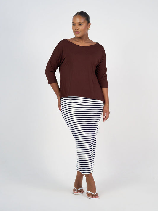 Camila 3/4 Sleeve Bamboo Top