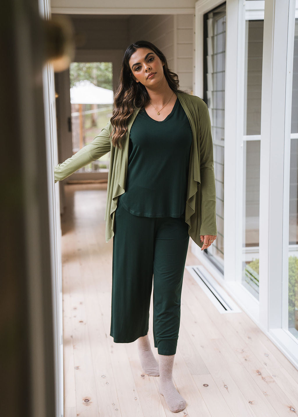 Joni Bamboo Waterfall Cardigan/Jacket