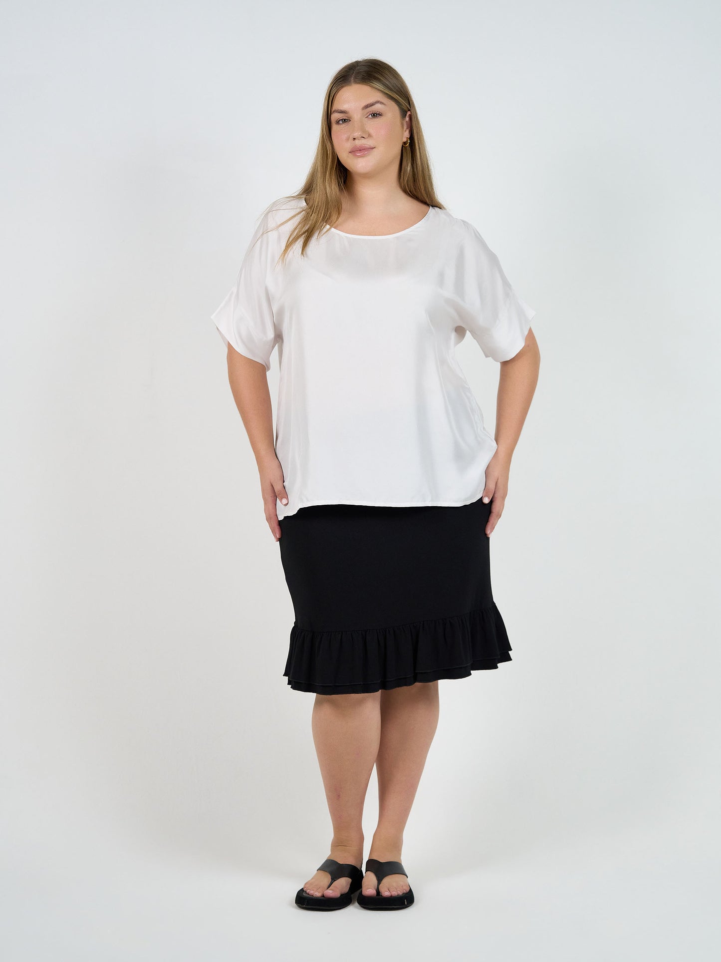 Dua Oversized Silk Top