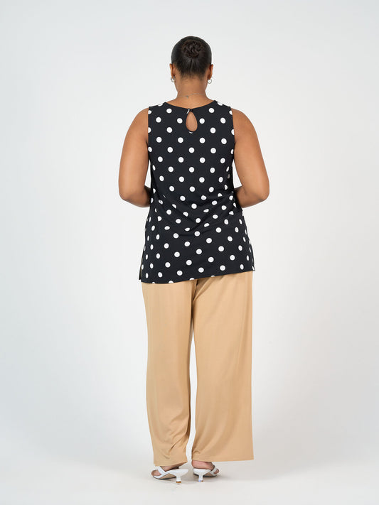 Fantasia Bamboo Tunic Top - Polka Dot
