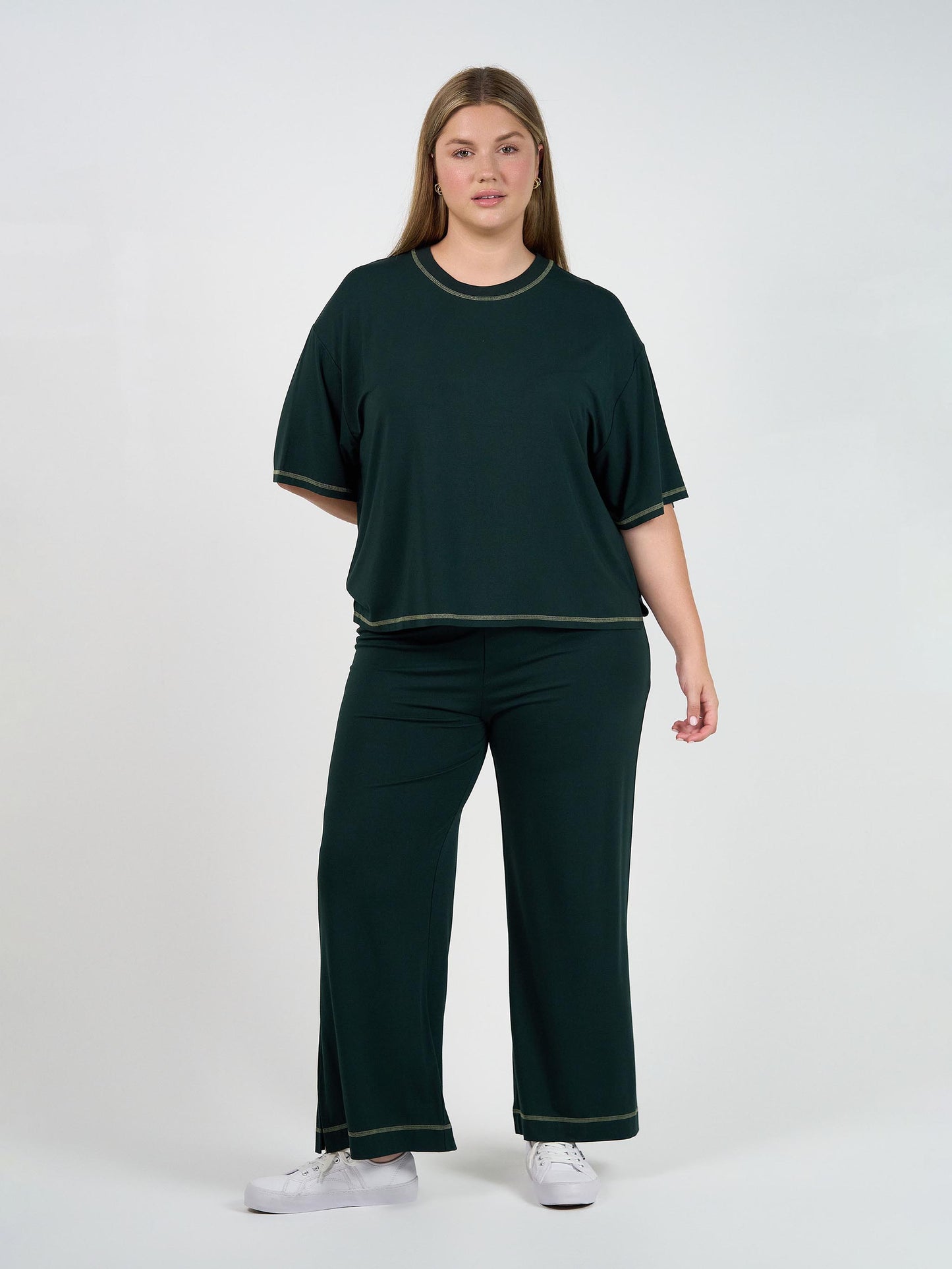 Carey Bamboo Culotte - Dark Green