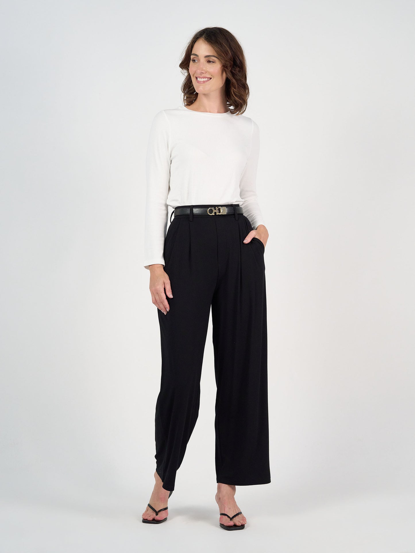 Kelly Ribbed Long Sleeve Bamboo Top