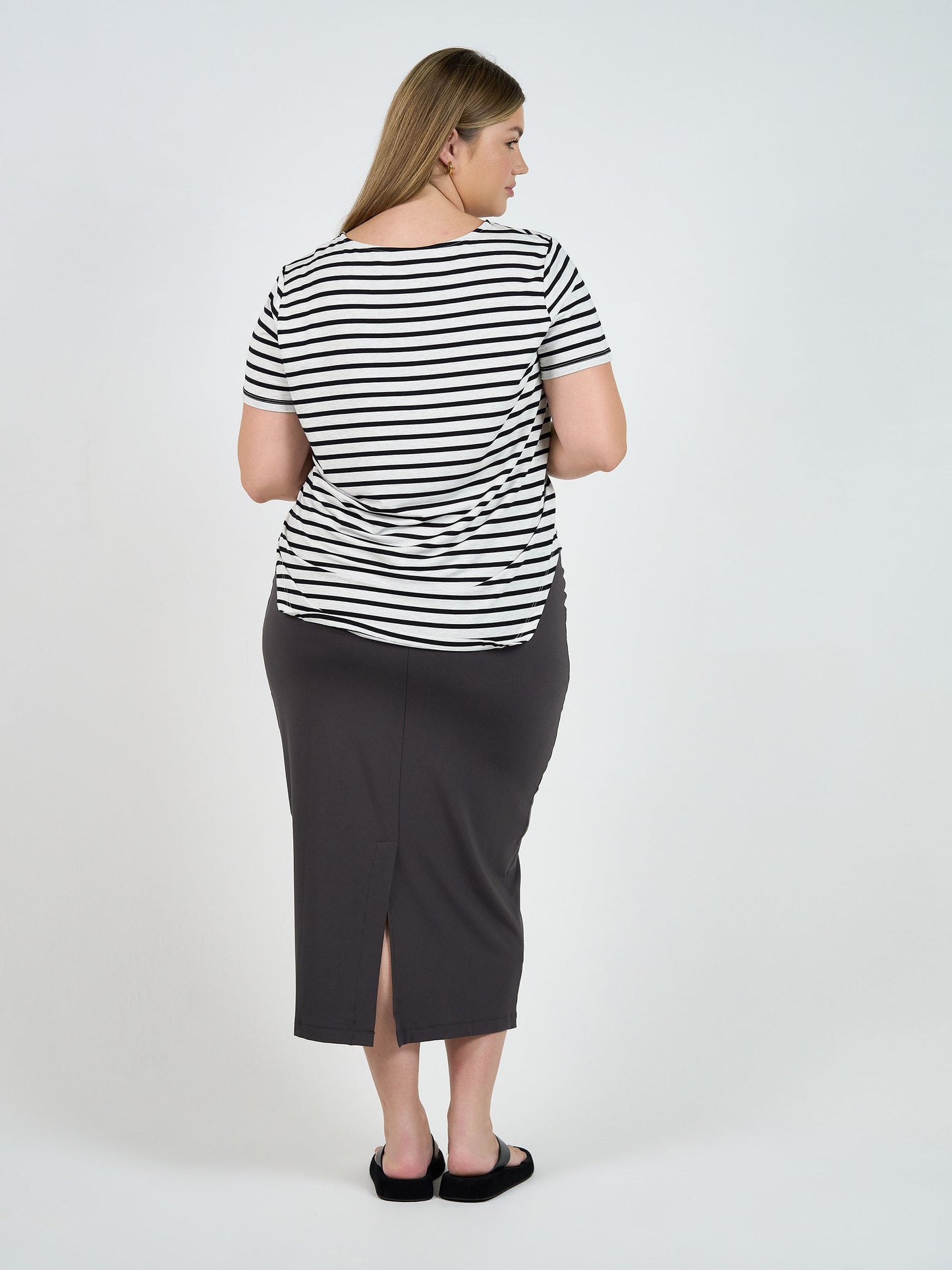 Maxi Bamboo Whitney Tube Skirt - Steel