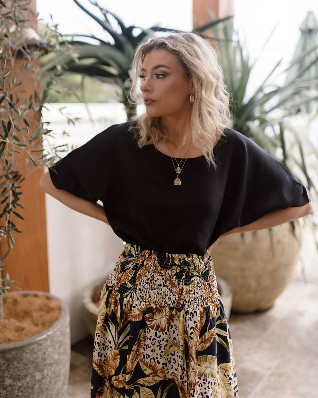 Lily Silk Maxi Skirt