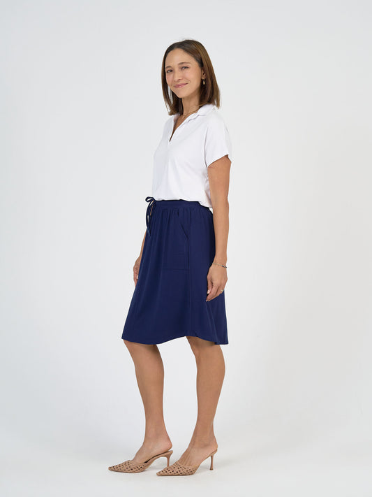 Lee Bamboo Skirt - Navy