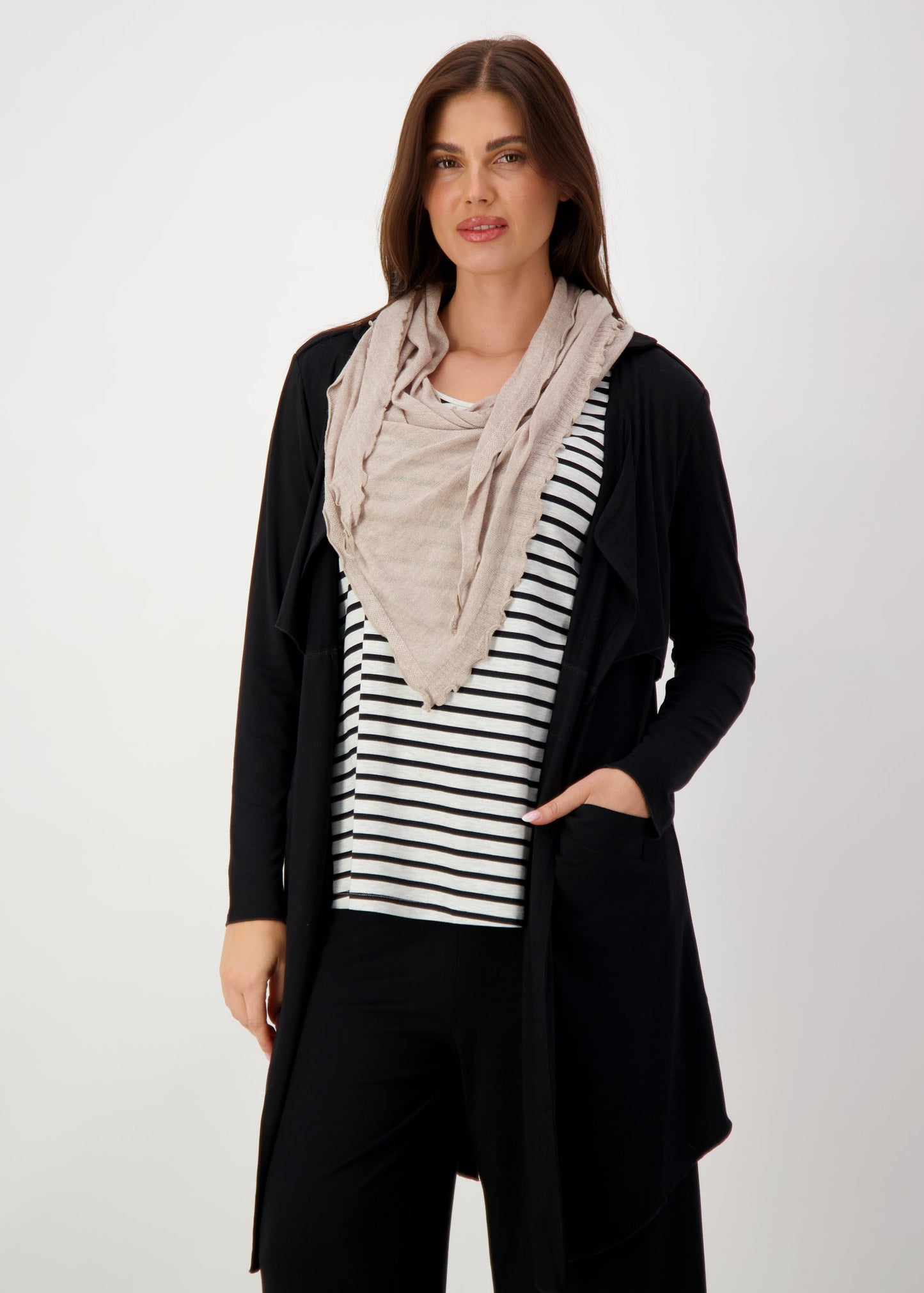 Sassoon Cashmere/Bamboo Scarf - Linen