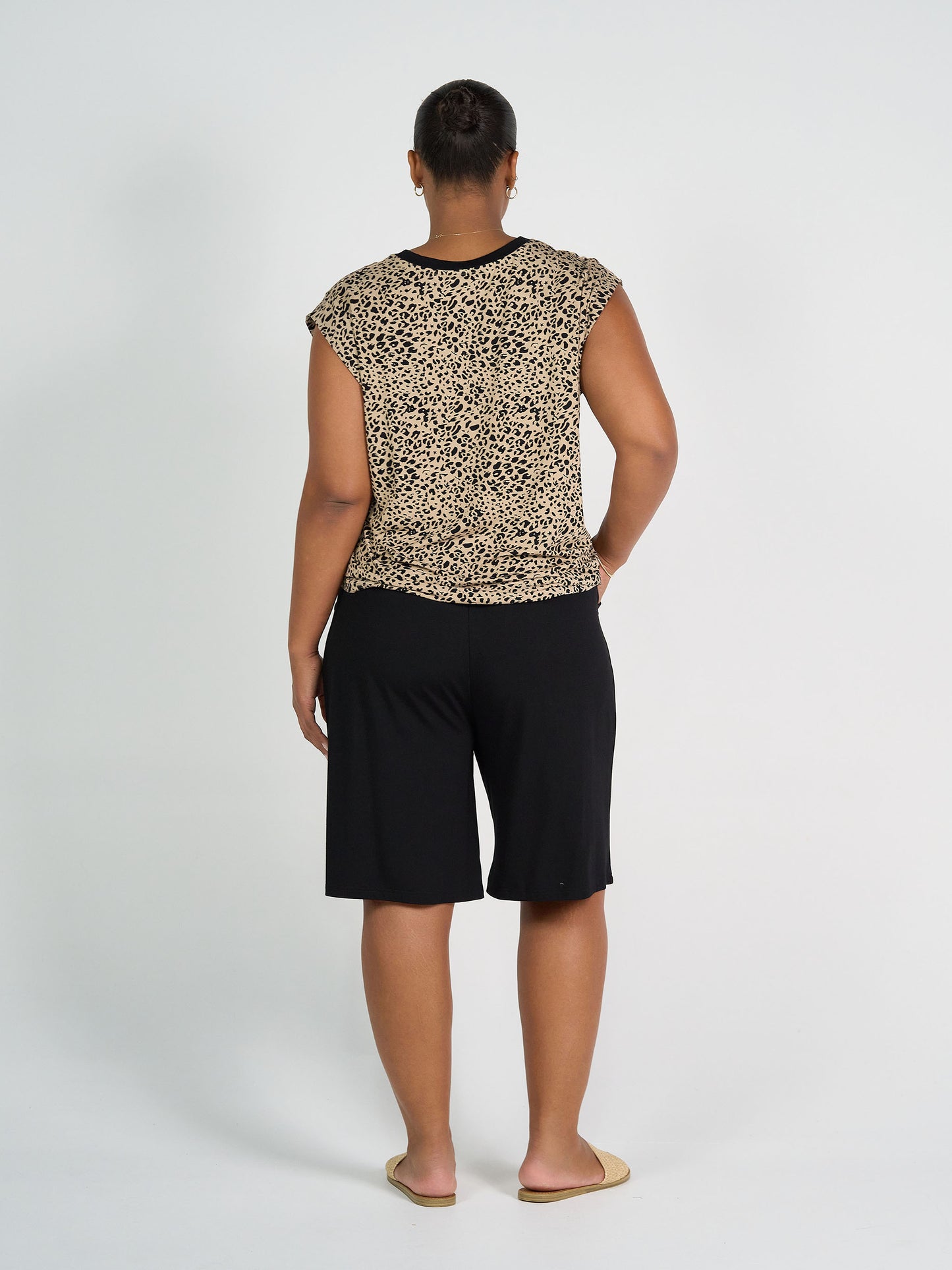 Simone Bamboo Shorts - Black