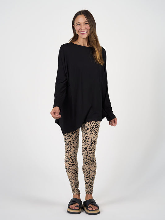 Susie Oversized Asymmetrical Bamboo Top