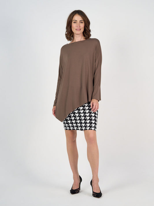 Susie Oversized Asymmetrical Bamboo Top