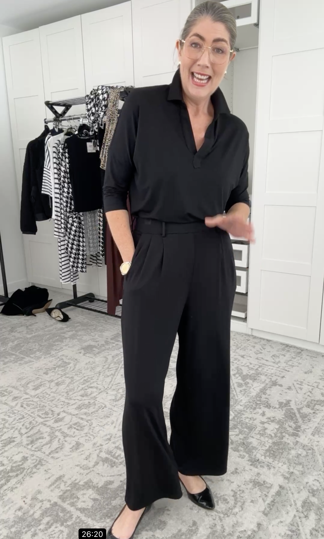 Nat Angel @letmetrybeforeyoubuy wearing Lou Lou Australia bamboo pants