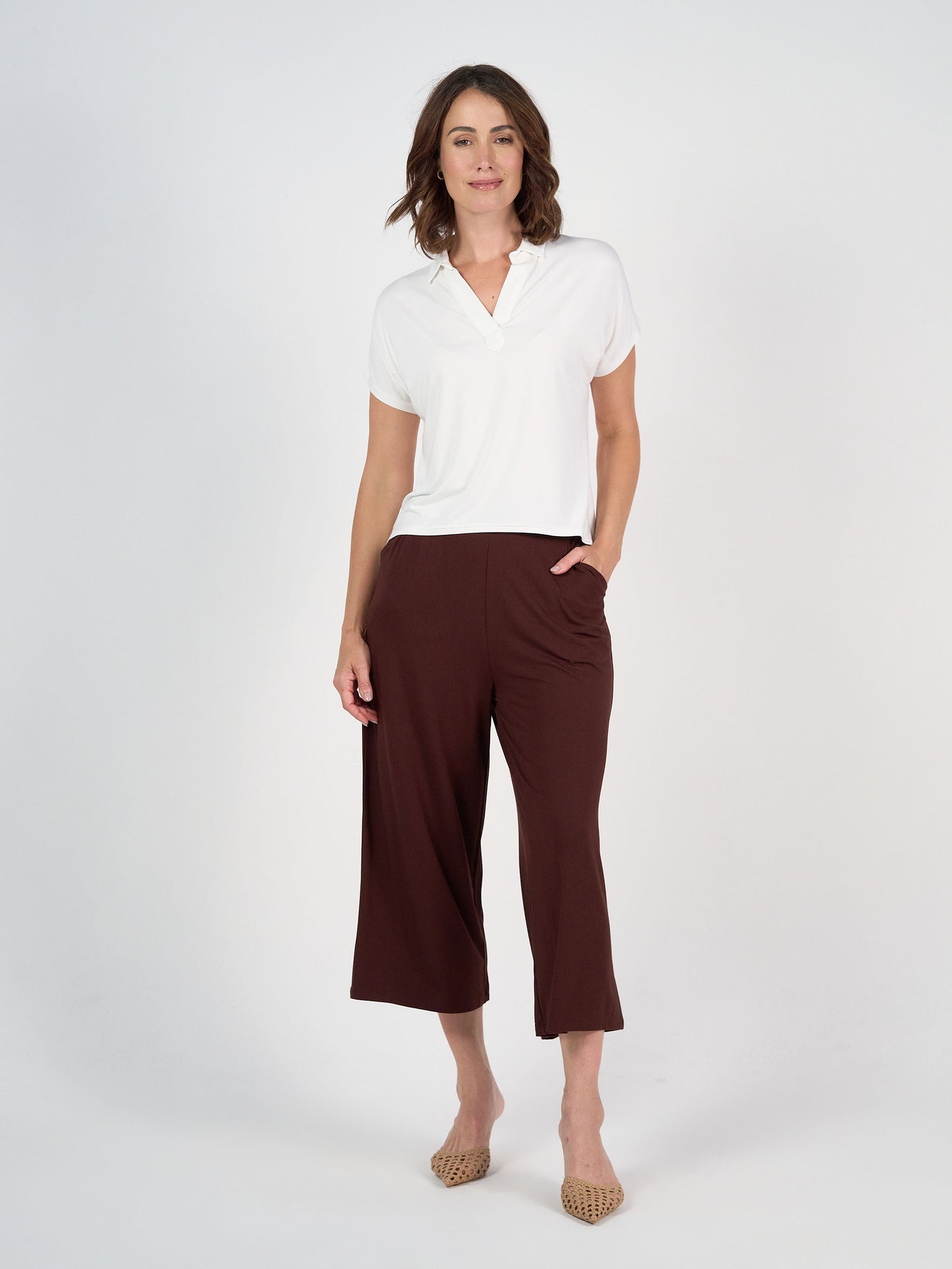 Rush Bamboo Short Sleeve Collared Polo Top