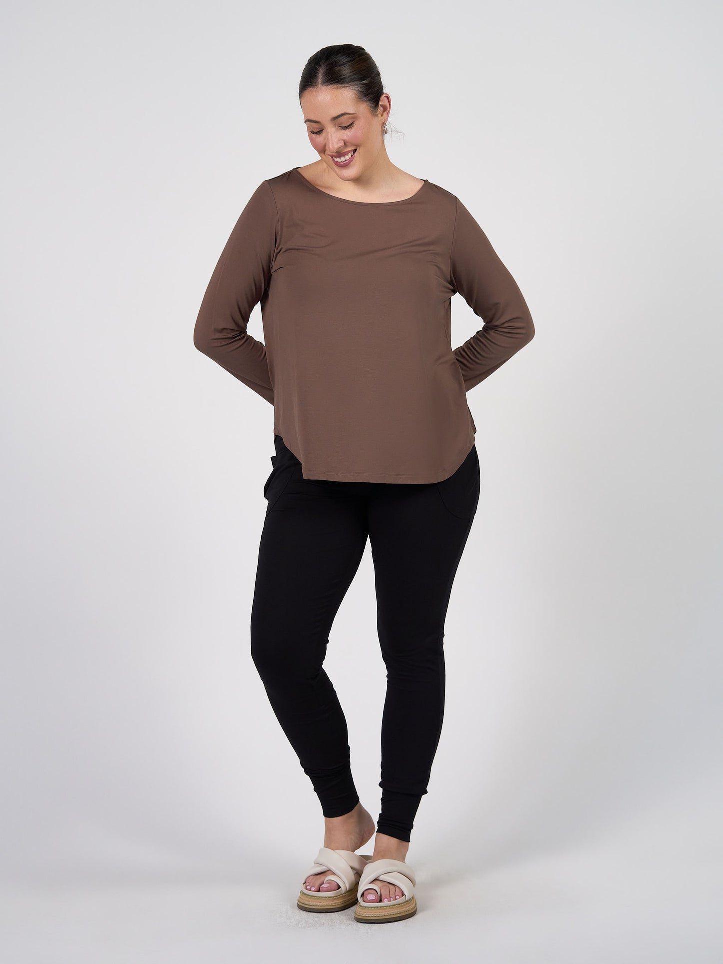 Gaga Bamboo Cuffed Sweat Pant - Black