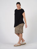 Toni Asymmetrical Bamboo T-Shirt - Black
