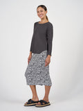 Adele Long Sleeve Bamboo Top - Steel