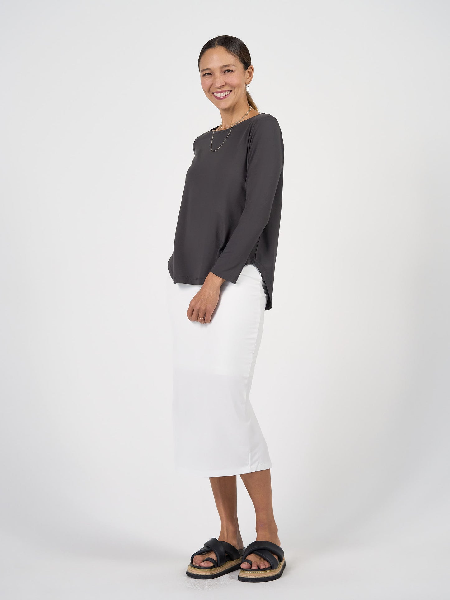 Maxi Bamboo Whitney Tube Skirt - Cream