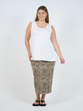 Alicia Reversible Bamboo Singlet Top - White