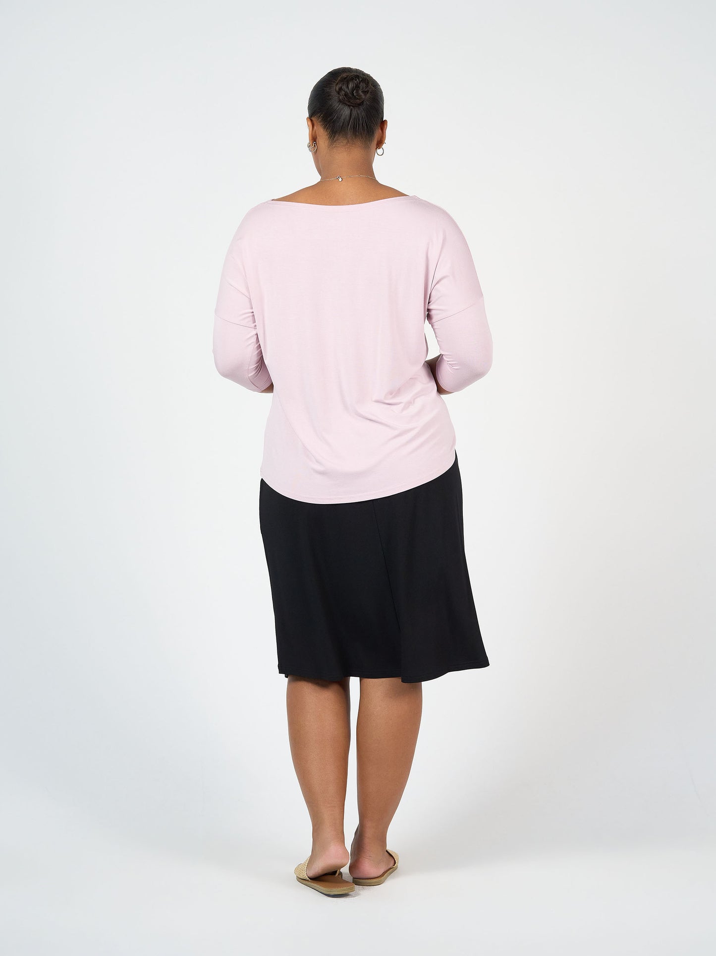 Lou Lou Australia Lilac top with Black skirt
