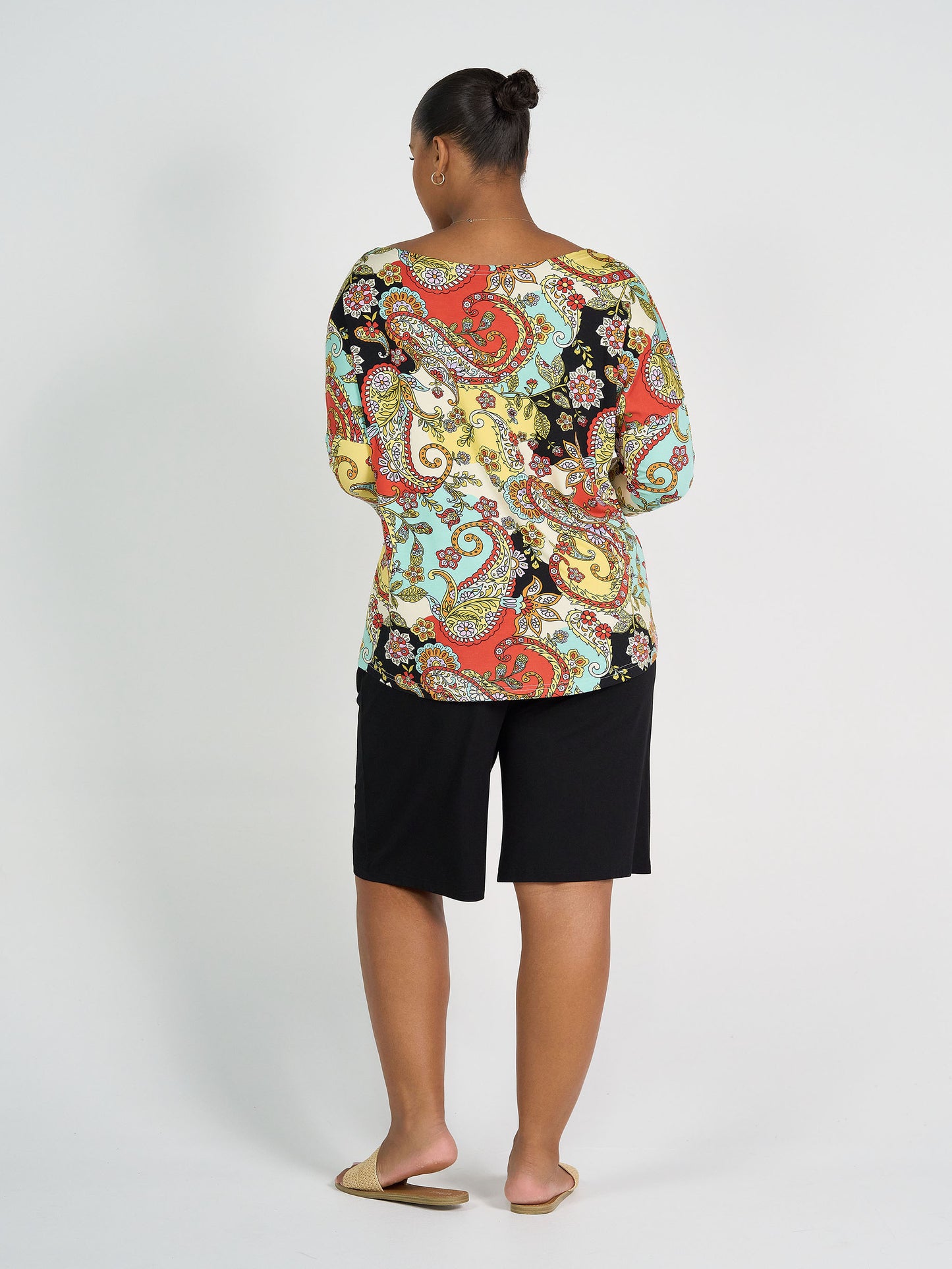 Camila 3/4 Sleeve Bamboo Top - Noosa Pucci