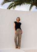Carey Bamboo Culotte - Brown Leopard