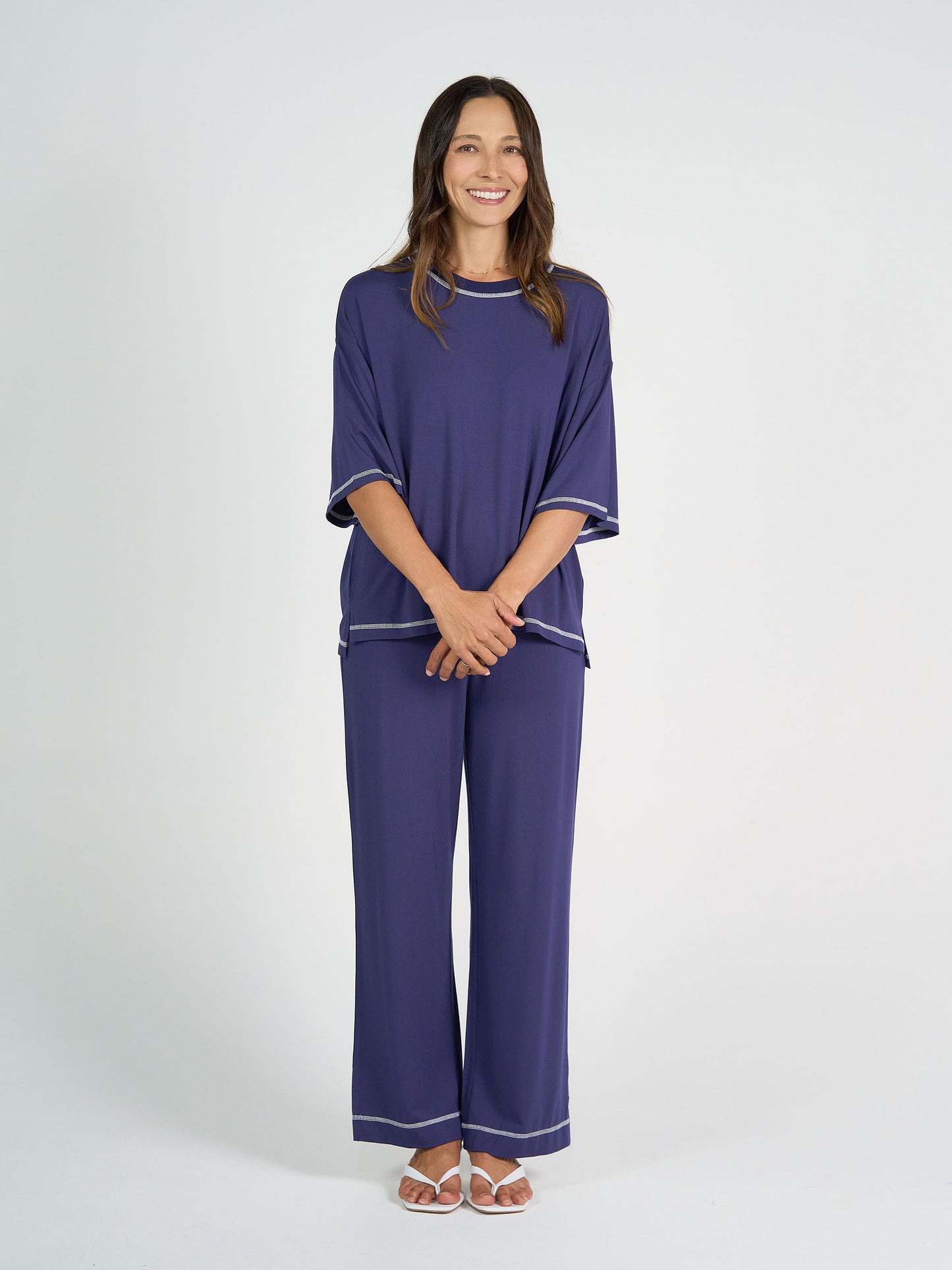 Carey Bamboo Culotte - Blue