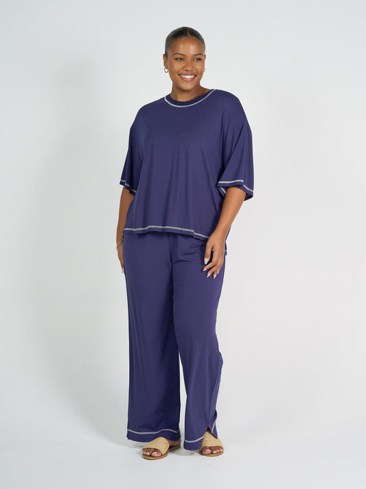 Carey Bamboo Culotte - Blue