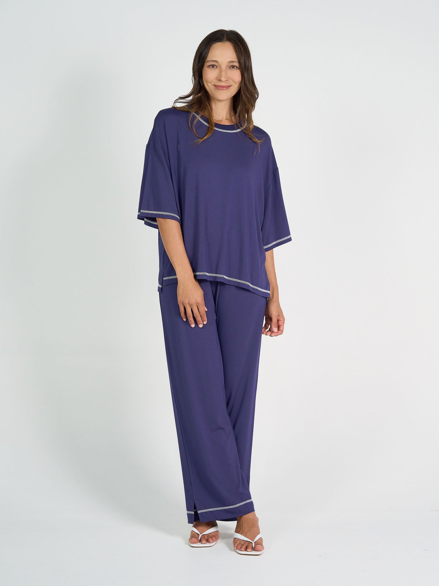 Carey Bamboo Culotte - Blue