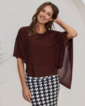 Carrie Cashmere & Bamboo Knit Poncho