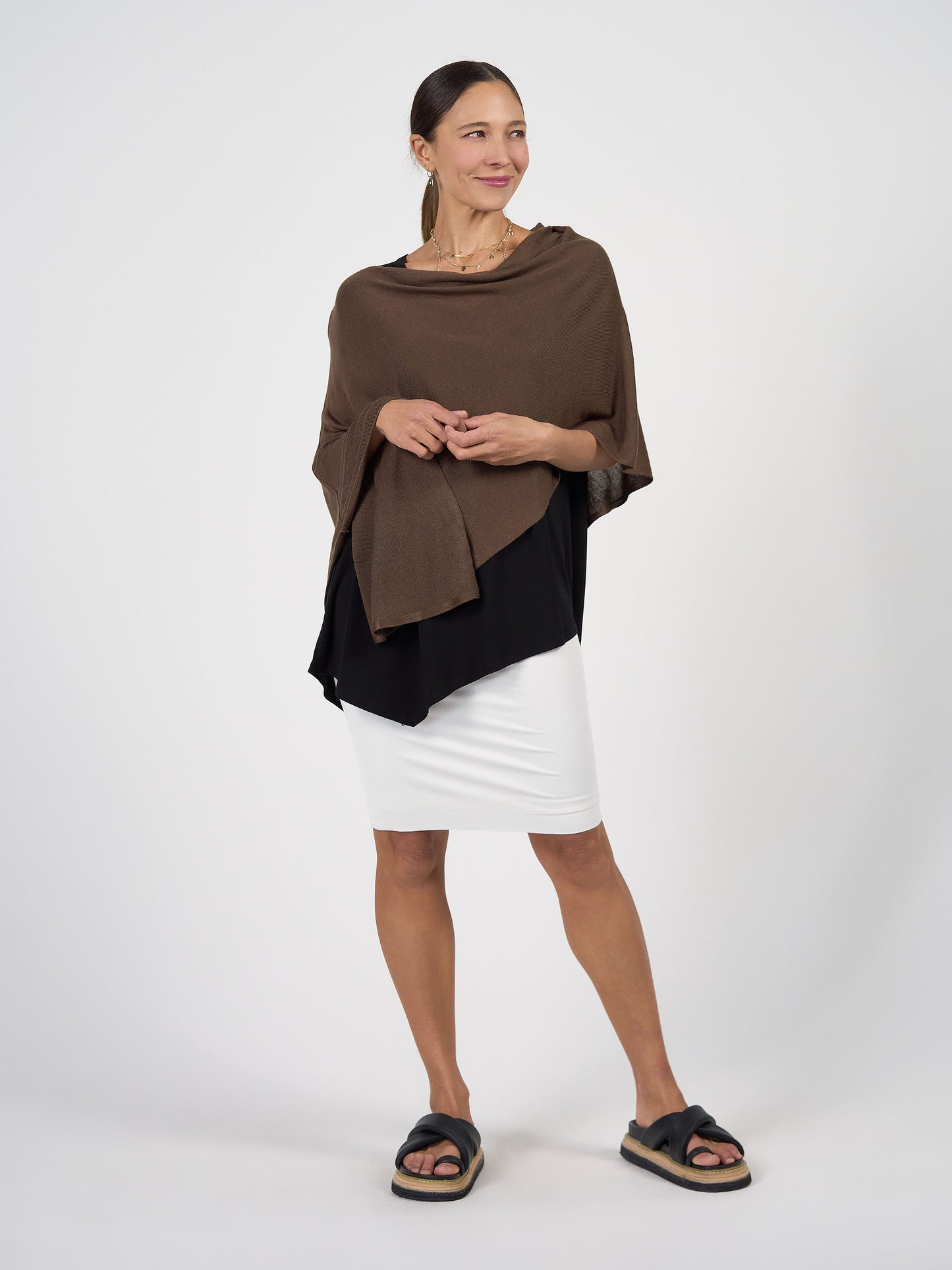 Midi Bamboo Whitney Tube Skirt - Cream