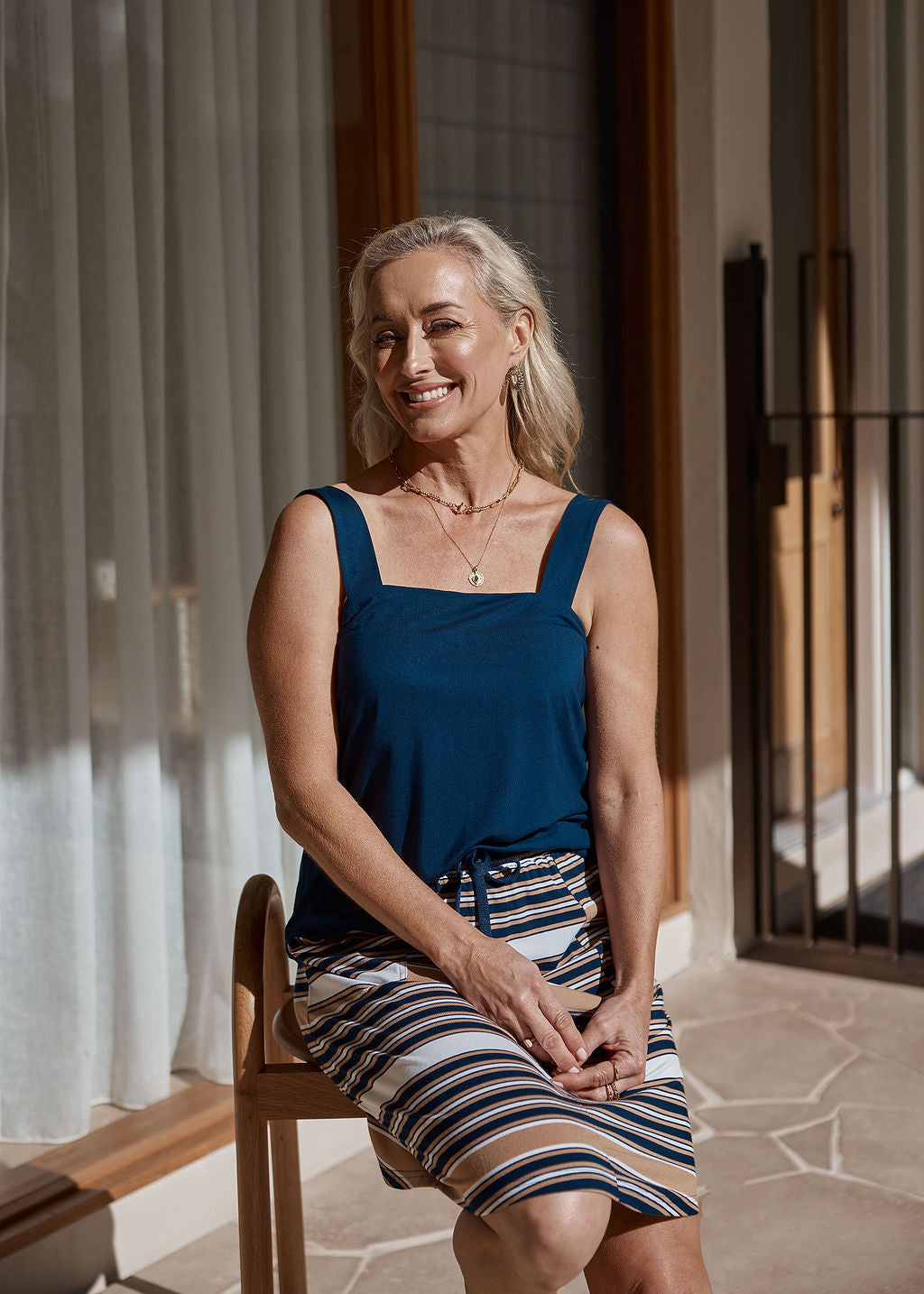 Charli Bamboo Cami - Navy