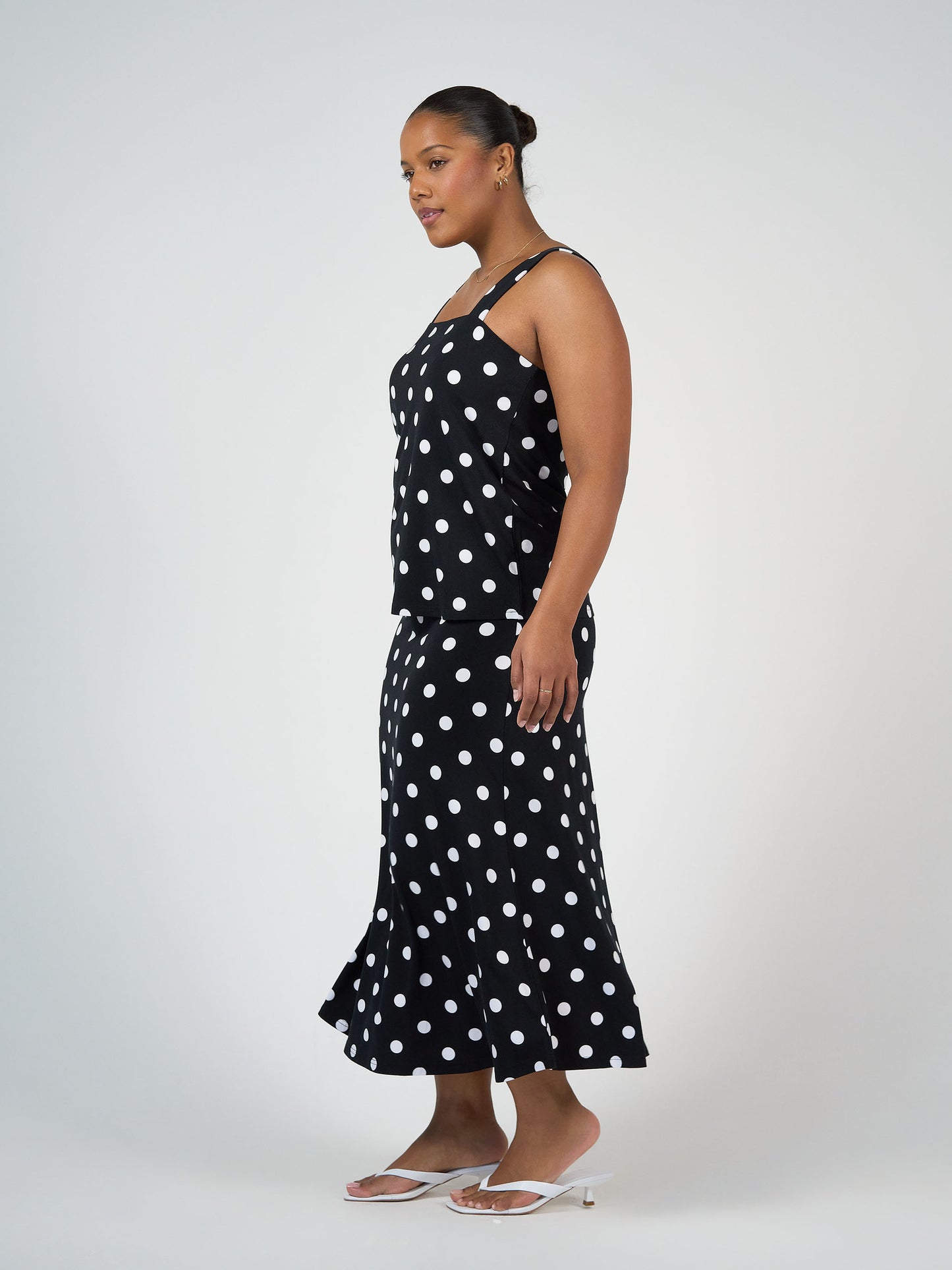 Lou Lou australia Black and white polka dot top and maxi skirt