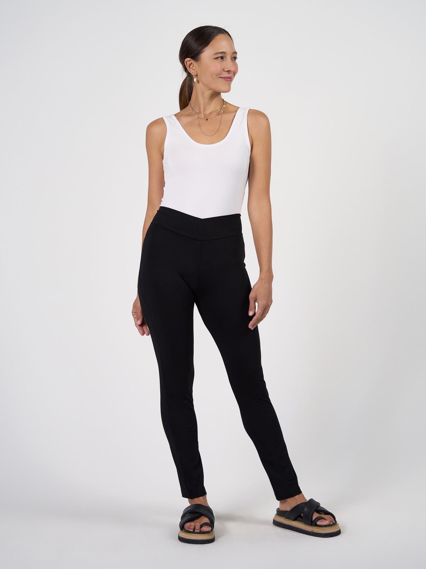 Patti Bamboo Full-Length Pant - Black