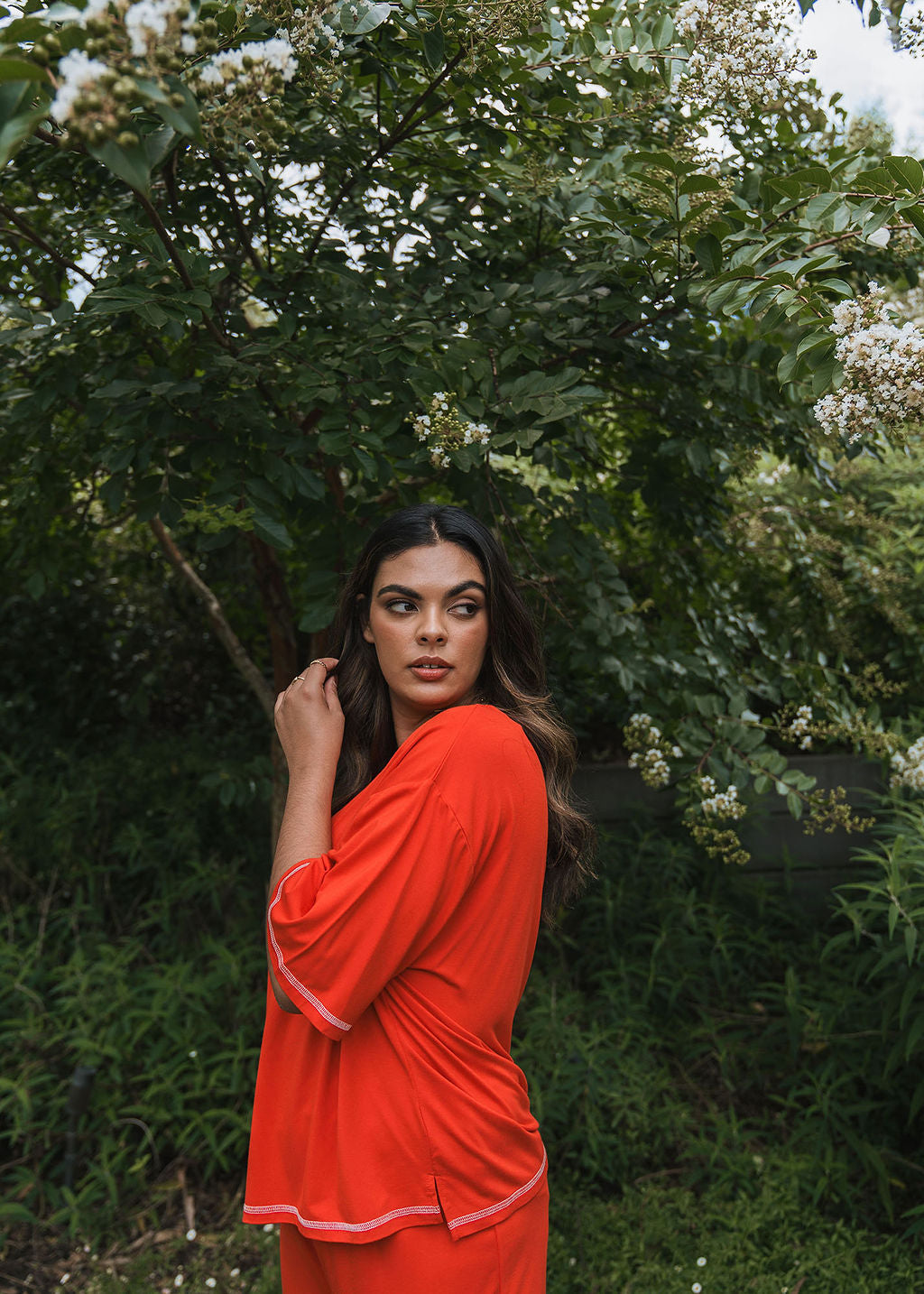 Spears Bamboo T-Shirt - Fiery Red