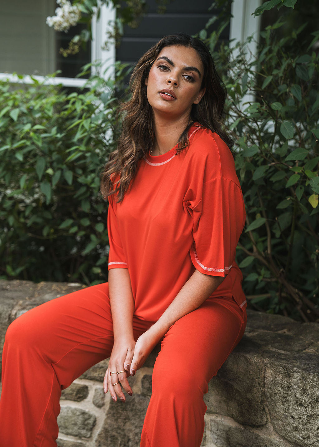 Spears Bamboo T-Shirt - Fiery Red