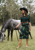 Maxi Bamboo Whitney Tube Skirt - Camouflage