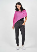 Carrie Cashmere & Bamboo Knit Poncho - Rose Violet