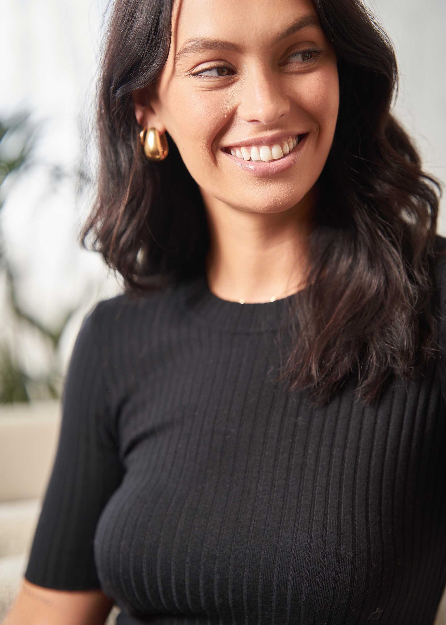 Olivia Short Sleeve Bamboo Knit T-Shirt