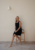 Danity Bamboo Shift Dress - Black