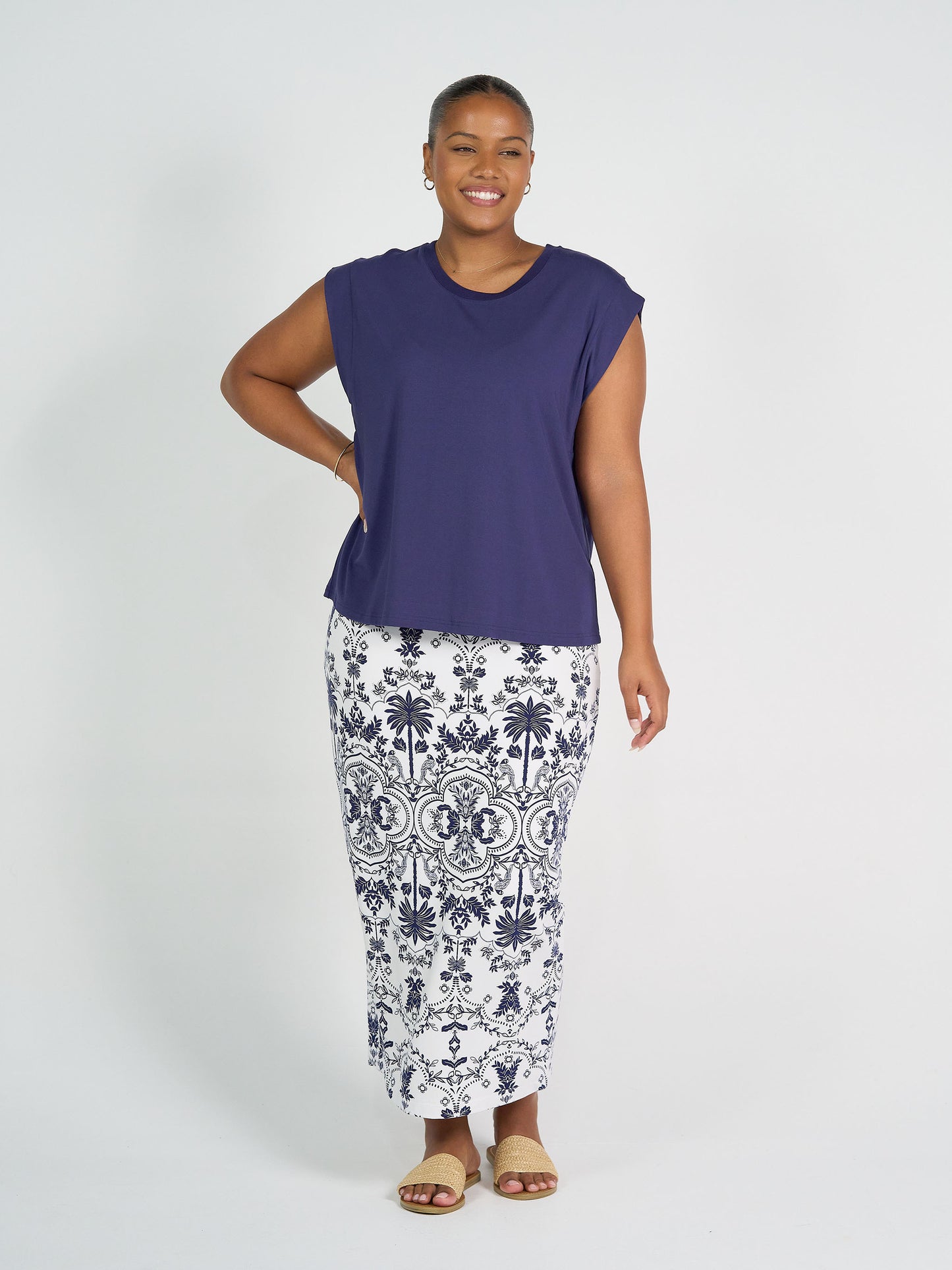 Donna Cap Sleeve Bamboo Tee