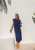 Jackson Bamboo Maxi Skirt - Blue