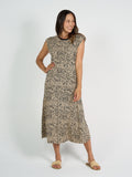 Donna Cap Sleeve Bamboo Tee - Brown Leopard