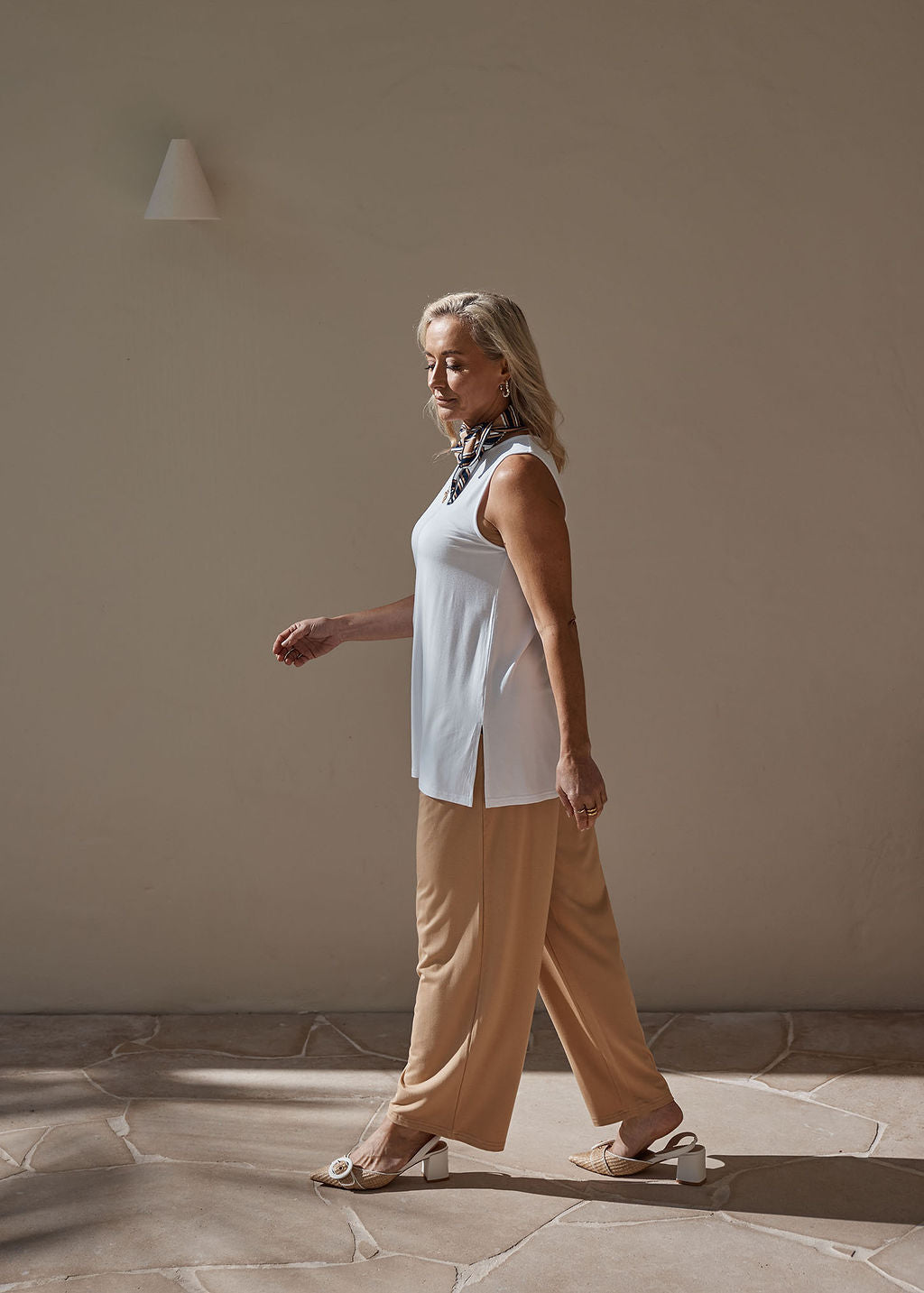 Fantasia Bamboo Tunic Top - White