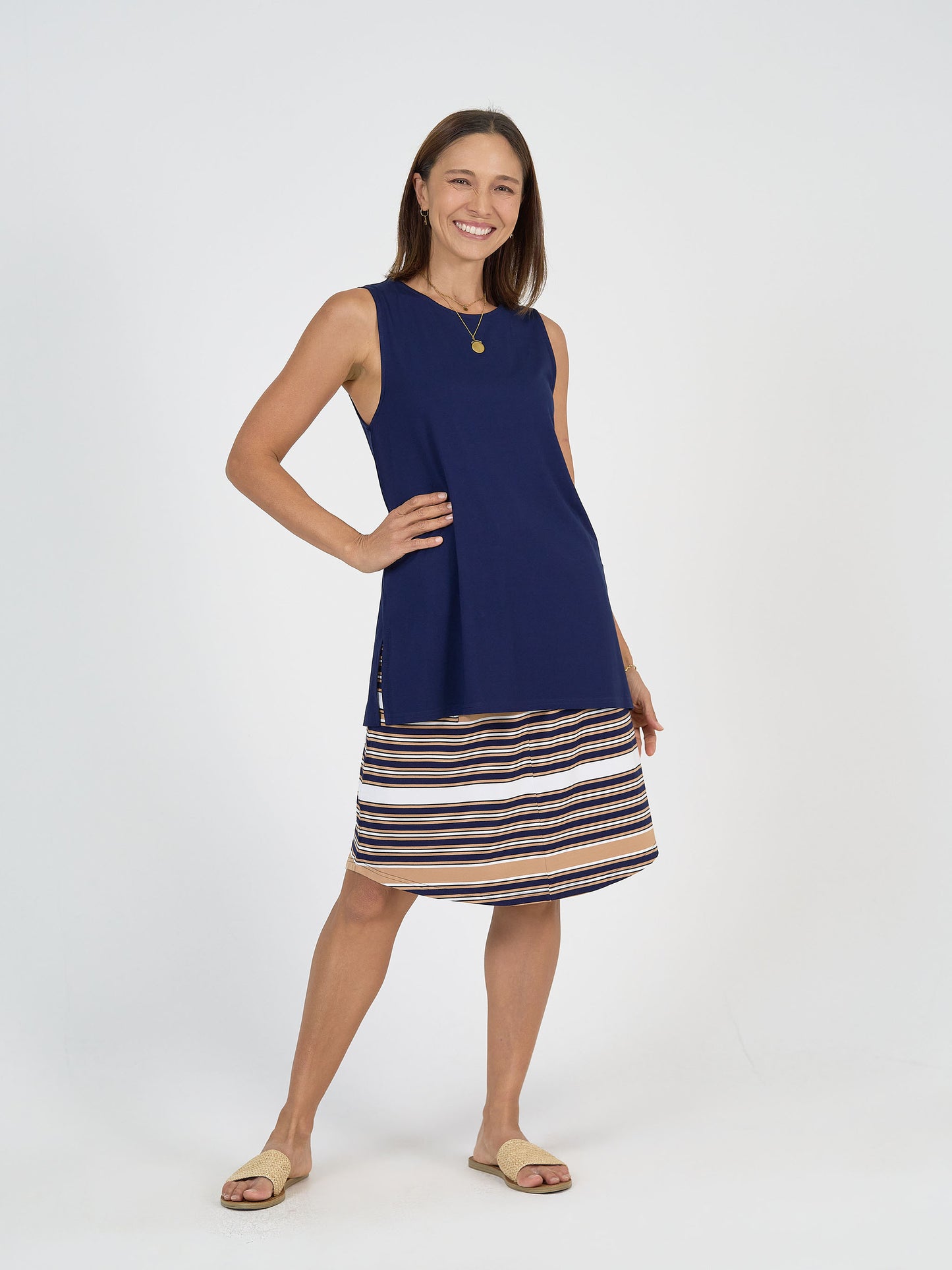 Lee Bamboo Skirt - Stripe