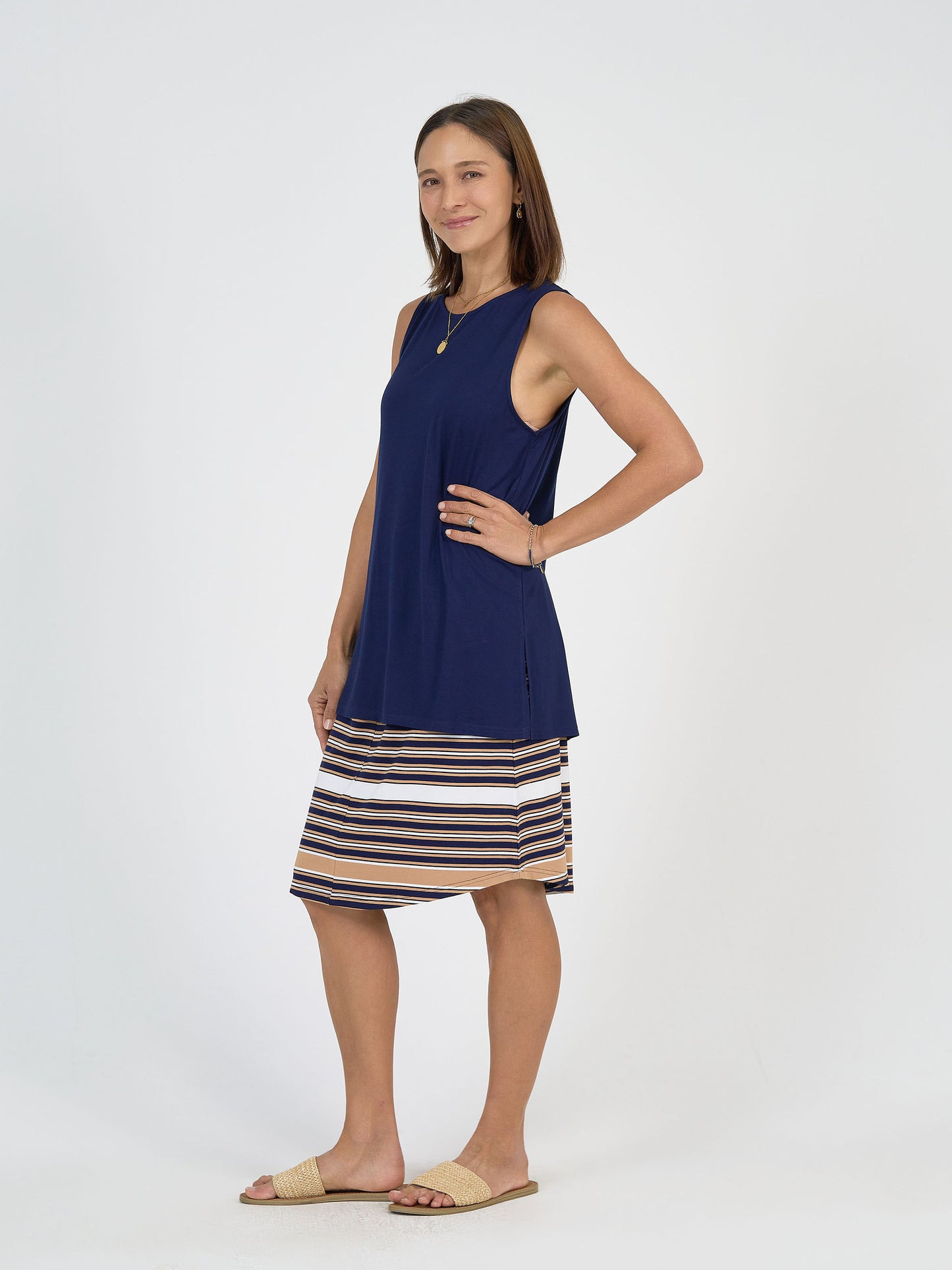 Lee Bamboo Skirt - Stripe