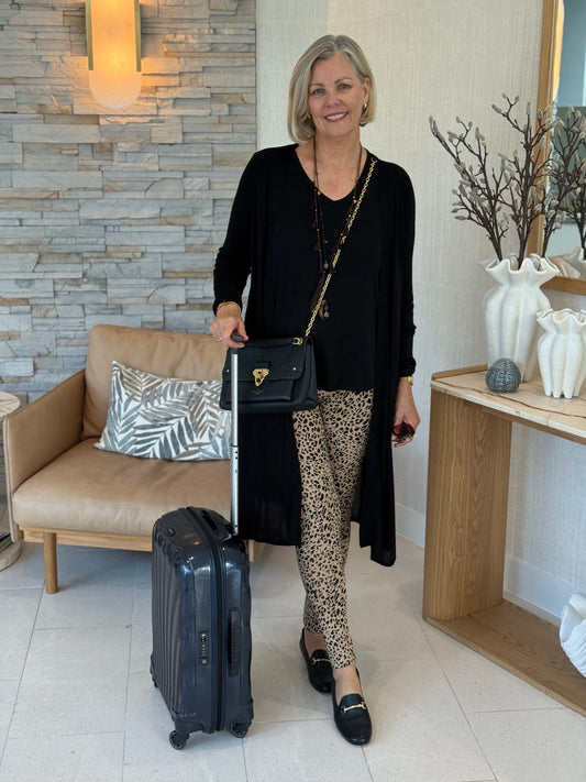 Linda Gowdie styled in Lou Lou Australia bamboo leggings  — Styled with Linda edit