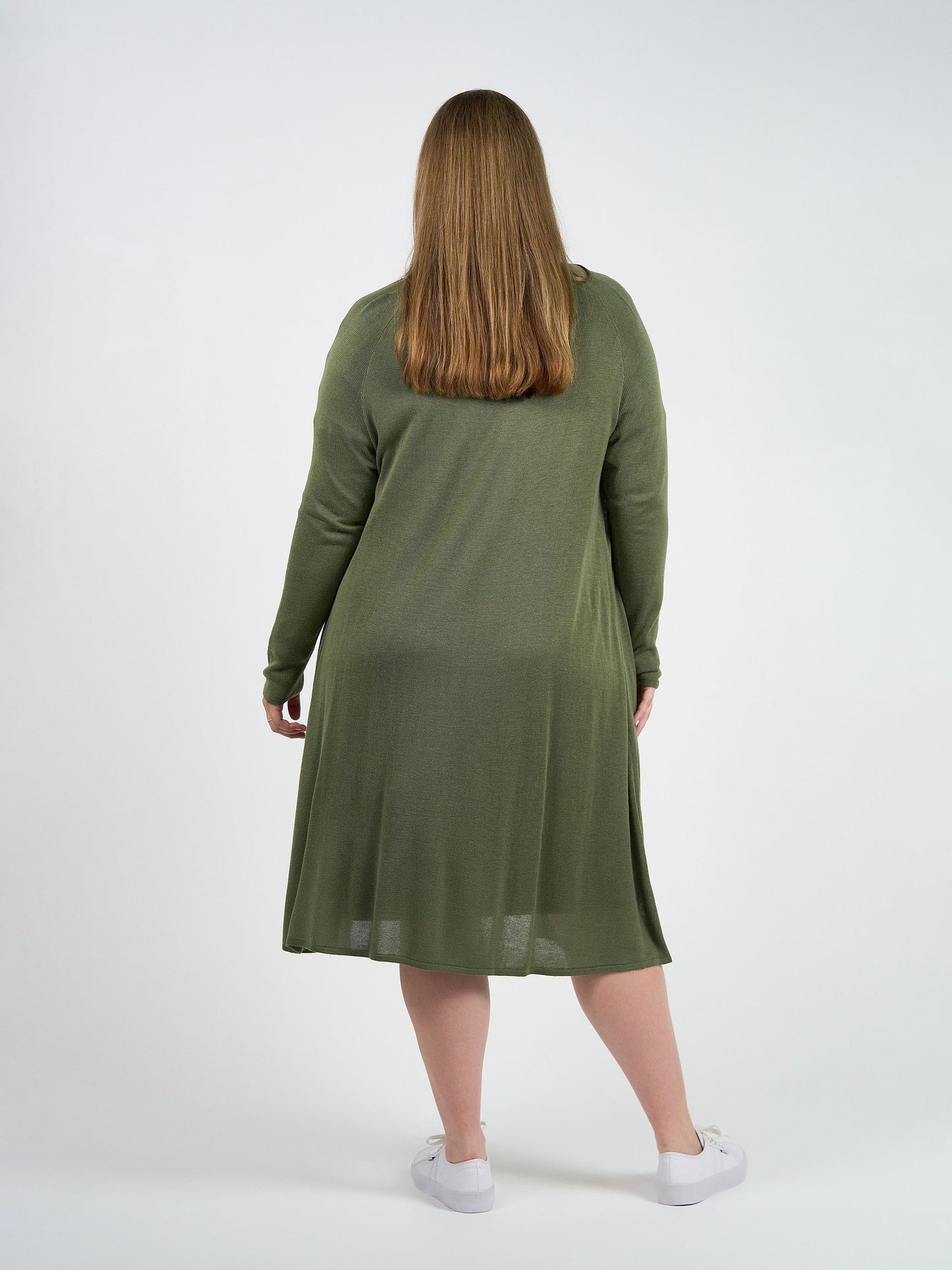 Quatro Cashmere/Bamboo Duster Jacket - Olive