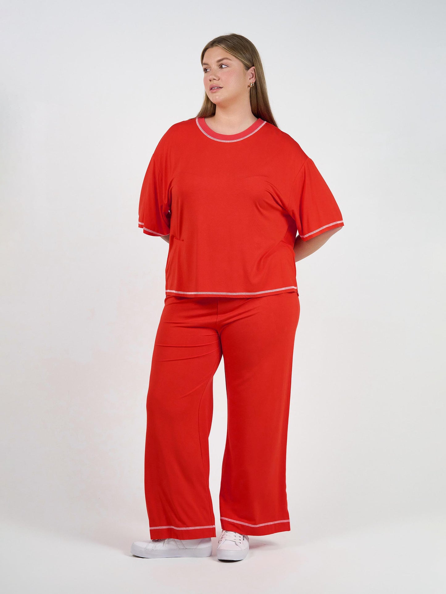 Spears Bamboo T-Shirt - Fiery Red