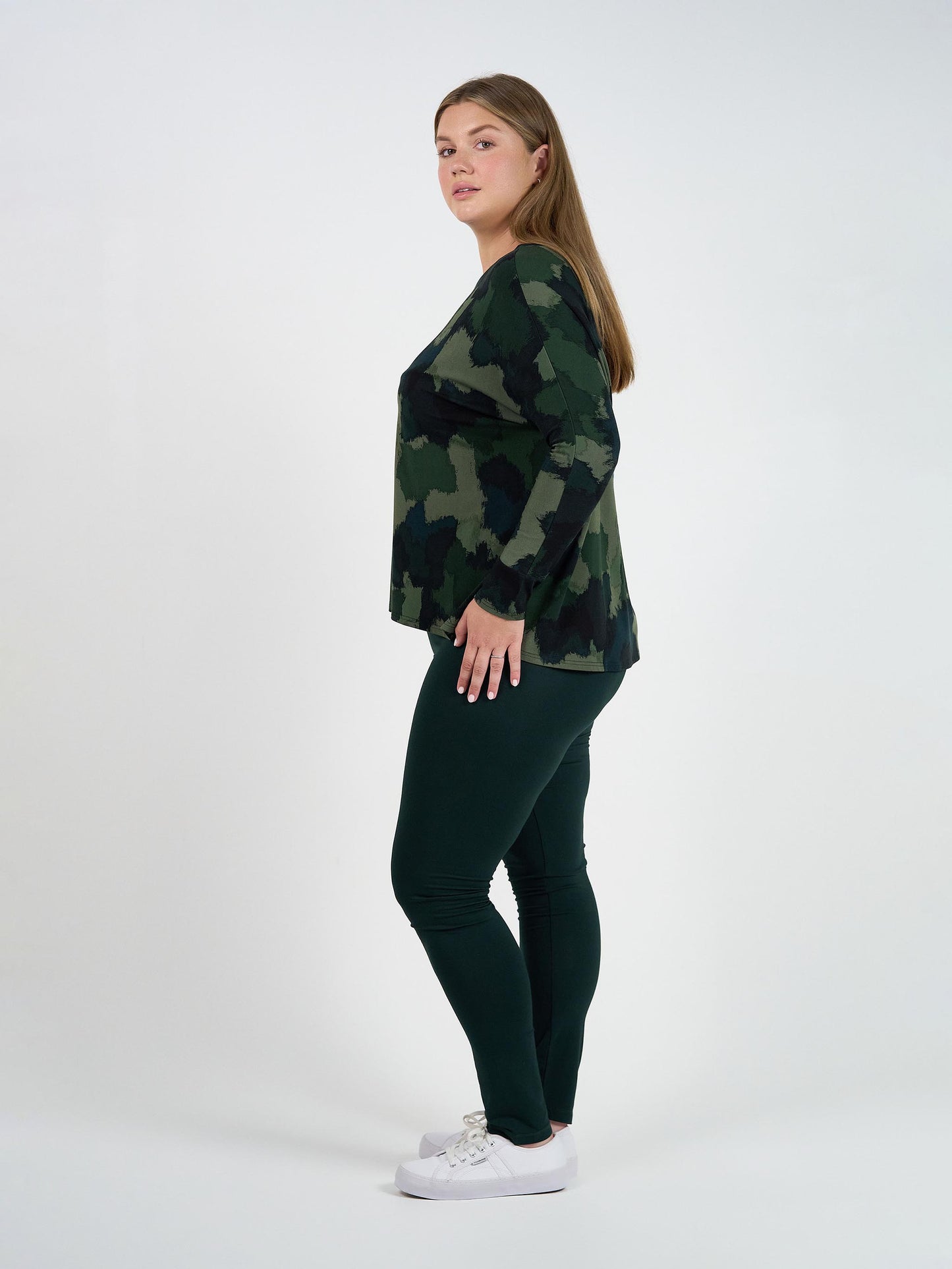 Luxe Bamboo Full-Length Legging - Dark Green