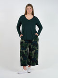 Ciara 7/8 Length Bamboo Culottes- Camouflage